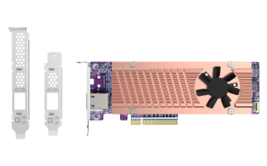 QNAP Card QM2 interface cards/adapter Internal PCIe, RJ-45