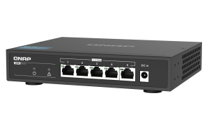 QNAP QSW-1105-5T network switch Unmanaged Gigabit Ethernet (10/100/1000) Black