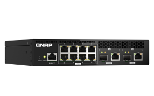 QNAP QSW-M2108R-2C network switch Managed L2 2.5G Ethernet (100/1000/2500) Power over Ethernet (PoE) Black