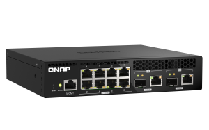 QNAP QSW-M2108R-2C network switch Managed L2 2.5G Ethernet (100/1000/2500) Power over Ethernet (PoE) Black