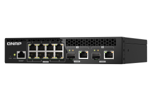 QNAP QSW-M2108R-2C network switch Managed L2 2.5G Ethernet (100/1000/2500) Power over Ethernet (PoE) Black