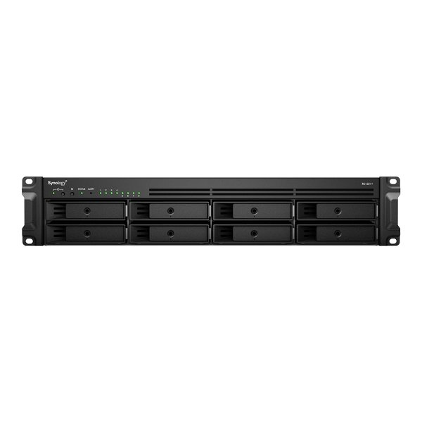 Synology RackStation RS1221+ NAS Rack (2U) Ryzen Embedded V1500B 4 GB DDR4 128 TB HDD DiskStation Manager Black