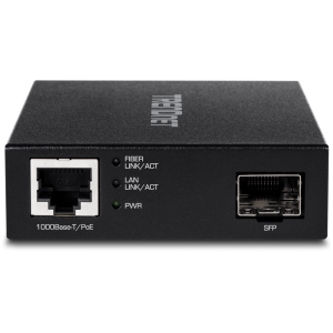 Trendnet TFC-PGSFP network media converter 2000 Mbit/s Black