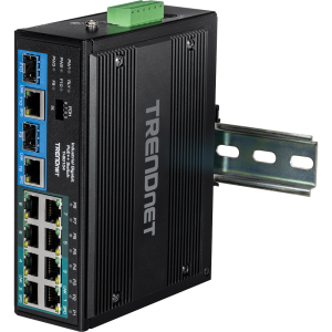 Trendnet TI-BG104 network switch Unmanaged Gigabit Ethernet (10/100/1000) Power over Ethernet (PoE) Black