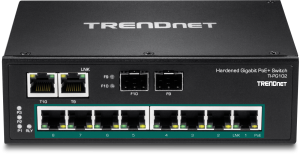 Trendnet TI-PG102 network switch Unmanaged Gigabit Ethernet (10/100/1000) Power over Ethernet (PoE) Black