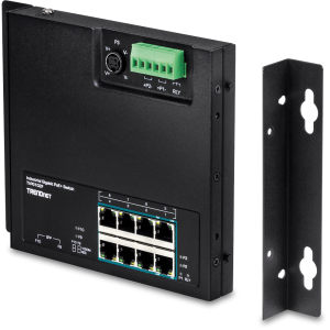 Trendnet TI-PG102F network switch Gigabit Ethernet (10/100/1000) Power over Ethernet (PoE) Black