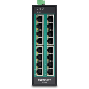 Trendnet TI-PG160 network switch Unmanaged Gigabit Ethernet (10/100/1000) Power over Ethernet (PoE) Black