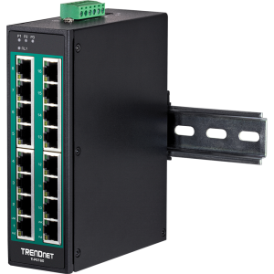 Trendnet TI-PG160 network switch Unmanaged Gigabit Ethernet (10/100/1000) Power over Ethernet (PoE) Black