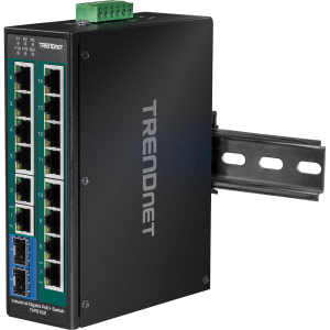 Trendnet TI-PG162 network switch Unmanaged Gigabit Ethernet (10/100/1000) Power over Ethernet (PoE) Black