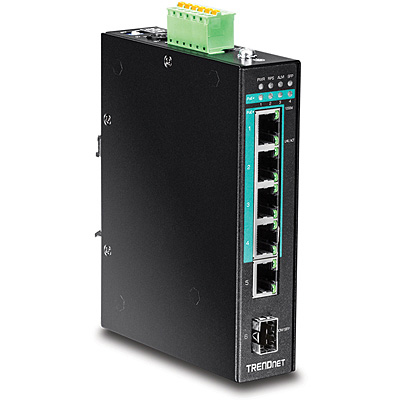 Trendnet TI-PG541 network switch Unmanaged L2 Gigabit Ethernet (10/100/1000) Power over Ethernet (PoE) Black