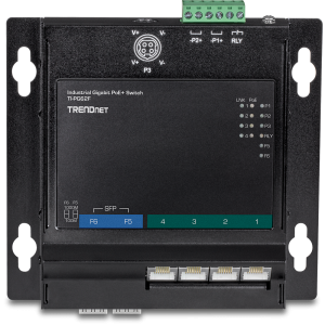 Trendnet TI-PG62F network switch Gigabit Ethernet (10/100/1000) Power over Ethernet (PoE) Black