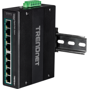 Trendnet TI-PG80B network switch Gigabit Ethernet (10/100/1000) Power over Ethernet (PoE) Black