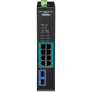 Trendnet TI-PGM102 network switch Gigabit Ethernet (10/100/1000) Power over Ethernet (PoE) Black