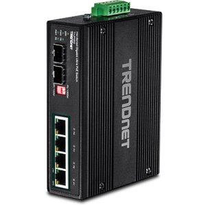 Trendnet TI-UPG62 network switch Unmanaged L2 Gigabit Ethernet (10/100/1000) Power over Ethernet (PoE) Black