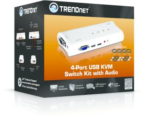 Trendnet TK-409K KVM switch Blue