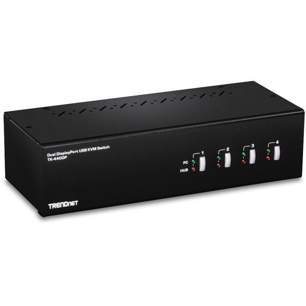 Trendnet TK-440DP KVM switch Black, Silver