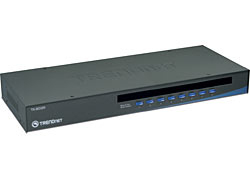 Trendnet TK-803R 8-Port USB/PS/2 Rack Mount KVM switch Rack mounting