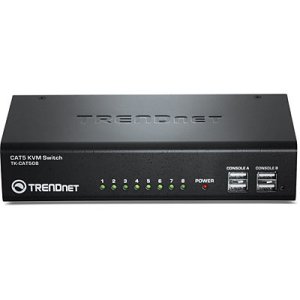 Trendnet TK-CAT508 KVM switch Black