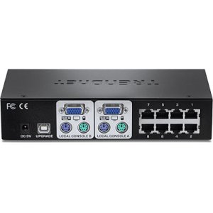 Trendnet TK-CAT508 KVM switch Black