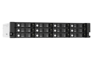 QNAP TL-R1220SEP-RP 120TB (Seagate Exos) 12-bay 2U rackmount SAS 12Gbps JBOD expansion enclosure with SAS expander; 2.5:/3.5 SAS 12Gbps & SAS/SATA 6Gbps drives; 4 x SFF-8644 Mini-SAS HD ports; redundant PSU HDD/SSD enclosure Black, Grey 2.5/3.5"