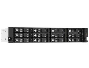 QNAP TL-R1220SEP-RP 120TB (Seagate Ironwolf Pro) 12-bay 2U rackmount SAS 12Gbps JBOD expansion enclosure with SAS expander; 2.5:/3.5 SAS 12Gbps & SAS/SATA 6Gbps drives; 4 x SFF-8644 Mini-SAS HD ports; redundant PSU HDD/SSD enclosure Black, Grey 2.5/3.5"