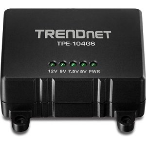 Trendnet TPE-104GS network splitter Black Power over Ethernet (PoE)