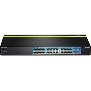 Trendnet TPE-2840WS network switch Managed Gigabit Ethernet (10/100/1000) Power over Ethernet (PoE) 1U Black