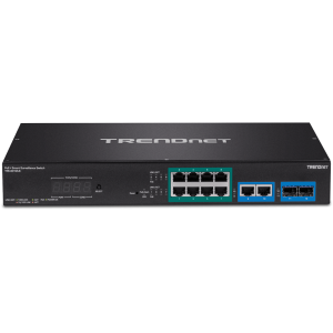 Trendnet TPE-3012LS network switch Managed Gigabit Ethernet (10/100/1000) Power over Ethernet (PoE) 1U Black