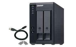 QNAP TR-002 storage drive enclosure HDD/SSD enclosure Black 2.5/3.5"