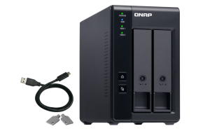 QNAP TR-002 storage drive enclosure HDD/SSD enclosure Black 2.5/3.5"