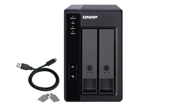 QNAP TR-002/16TB-REDPRO storage drive enclosure HDD/SSD enclosure Black 2.5/3.5"