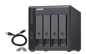 QNAP TR-004 16TB 4x4TB Seagate IronWolf 4 Bay NAS Desktop HDD/SSD enclosure Black 2.5/3.5"