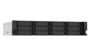 QNAP TS-1273AU-RP-8G NAS Rack (2U) Ryzen Embedded V1500B 8 GB DDR4 144 TB HDD QNAP Turbo System Black, Grey