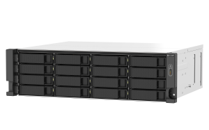 QNAP TS-1673AU-RP-16G NAS/storage server Rack (3U) Ryzen Embedded V1500B 16 GB DDR4 0 TB QNAP QTS Black, Grey