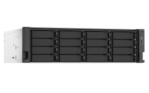 QNAP TS-1673AU-RP-16G/128TB-IWP NAS/storage server Rack (3U) Ryzen Embedded V1500B 16 GB DDR4 HDD QNAP Turbo System Black, Grey