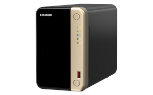 QNAP TS-264 NAS Tower Intel® Celeron® N5095 8 GB QNAP QTS Black, Gold