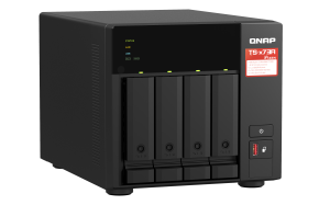 QNAP TS-473A-8G/16TB-EXOS NAS/storage server Tower Ryzen Embedded V1500B 8 GB DDR4 HDD QNAP Turbo System Black