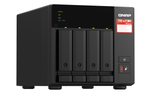 QNAP TS-473A-8G/16TB-EXOS NAS/storage server Tower Ryzen Embedded V1500B 8 GB DDR4 HDD QNAP Turbo System Black