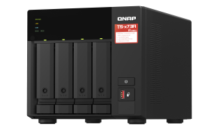 QNAP TS-473A-8G/16TB-EXOS NAS/storage server Tower Ryzen Embedded V1500B 8 GB DDR4 HDD QNAP Turbo System Black