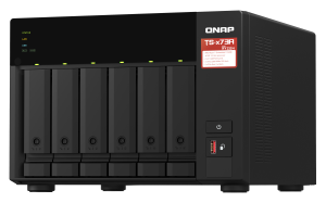 QNAP TS-673A NAS Tower Ryzen Embedded V1500B 8 GB DDR4 108 TB HDD QNAP Turbo System Black