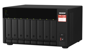 QNAP TS-873A-8G NAS Tower Ryzen Embedded V1500B 8 GB DDR4 112 TB HDD Black