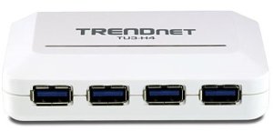 Trendnet TU3-H4 interface hub 5000 Mbit/s White