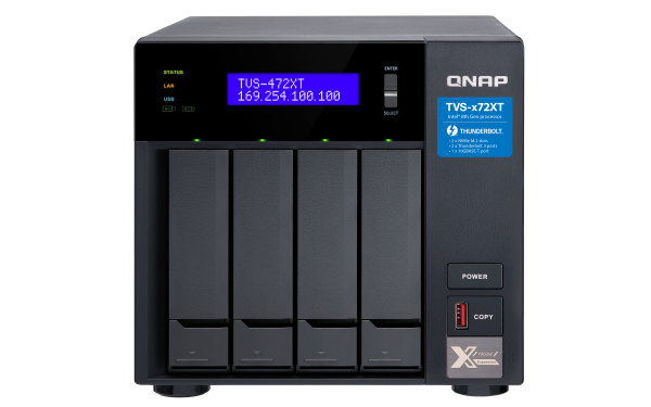 QNAP TVS-472XT NAS Tower Ethernet LAN Black