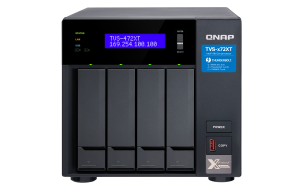 QNAP TVS-472XT-I3-4G/16TB-GOLD NAS/storage server Tower Ethernet LAN Black i3-8100T