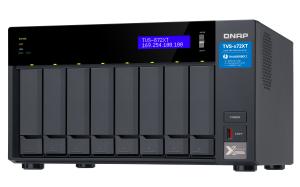 QNAP TVS-872XT-i5-16G 64TB (Seagate Exos) 8-Bay NAS; Intel core i5-8400T 6-core 1.7 GHz Processor(max 3.3 Tower Ethernet LAN Black