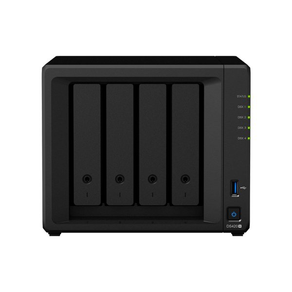 Synology DiskStation DS420+ NAS Compact Intel® Celeron® J4025 2 GB DDR4 40 TB HDD DiskStation Manager Black