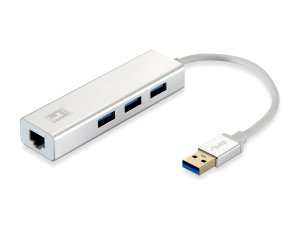 LevelOne Gigabit USB Network Adapter, USB Hub