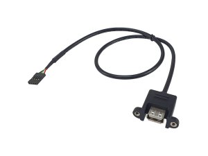 Equip USB 2.0 4Pin mainboard to USB-A Female/Female Internal Cable