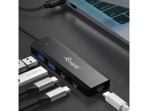 Equip USB-C 4-Port USB 3.2 Gen 1 Hub, USB-C x 2, USB-A x 2