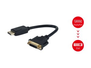 Equip DisplayPort to DVI-I (24+5) Adapter